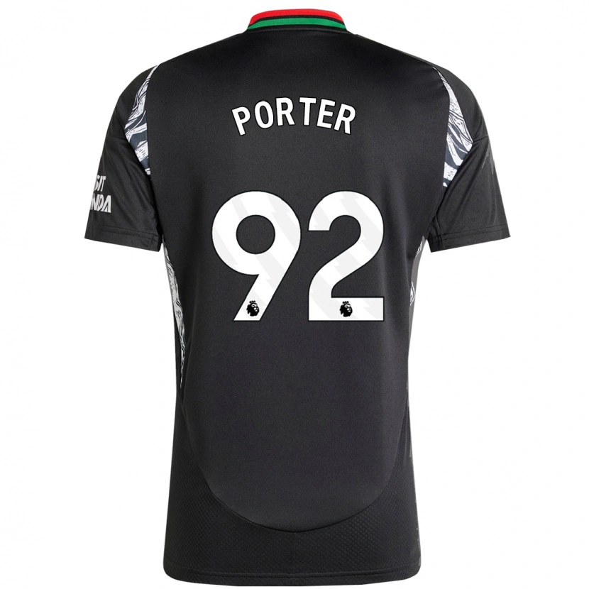 Danxen Mujer Camiseta Jack Porter #92 Negro 2ª Equipación 2024/25 La Camisa México