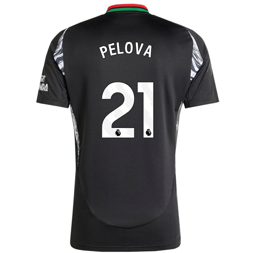 Danxen Mujer Camiseta Victoria Pelova #21 Negro 2ª Equipación 2024/25 La Camisa México