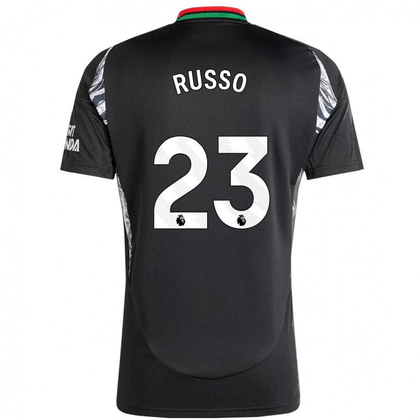Danxen Mujer Camiseta Alessia Russo #23 Negro 2ª Equipación 2024/25 La Camisa México