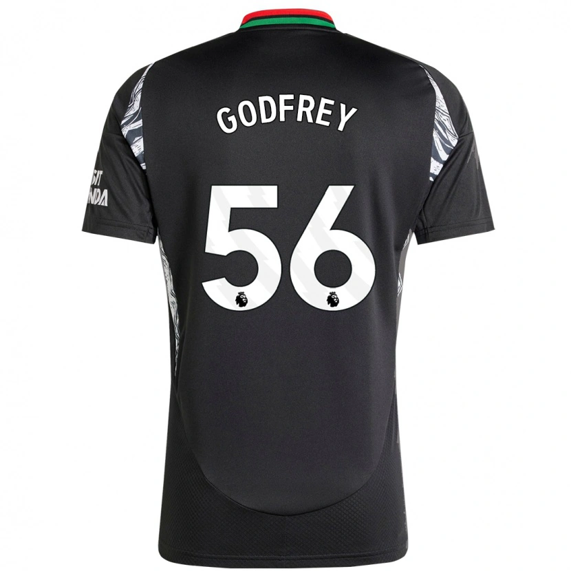 Danxen Mujer Camiseta Freya Godfrey #56 Negro 2ª Equipación 2024/25 La Camisa México