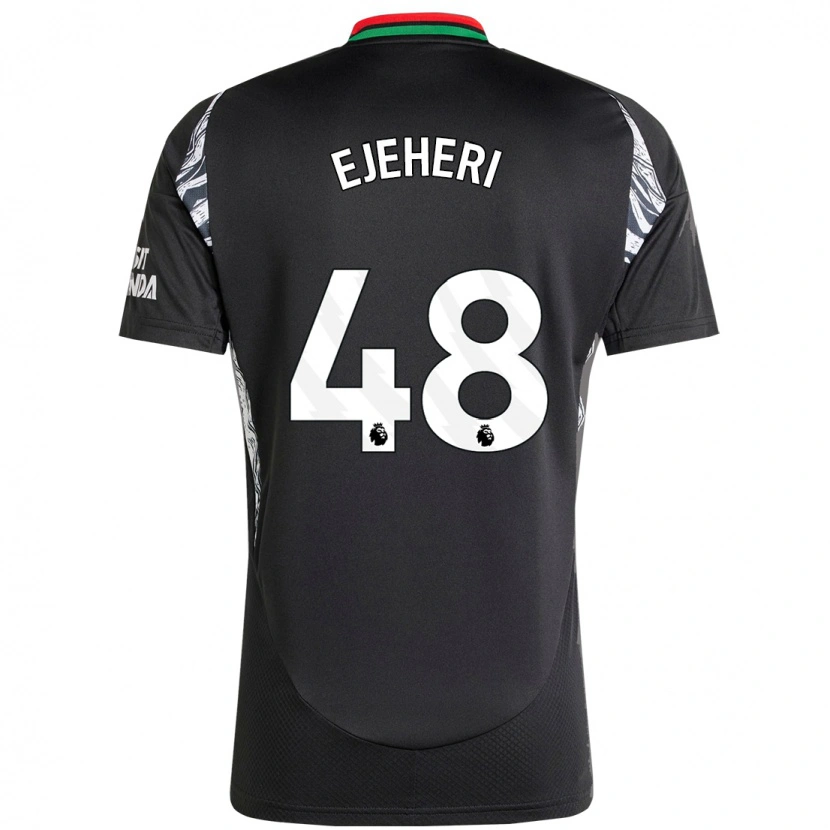 Danxen Mujer Camiseta Ovie Ejeheri #48 Negro 2ª Equipación 2024/25 La Camisa México