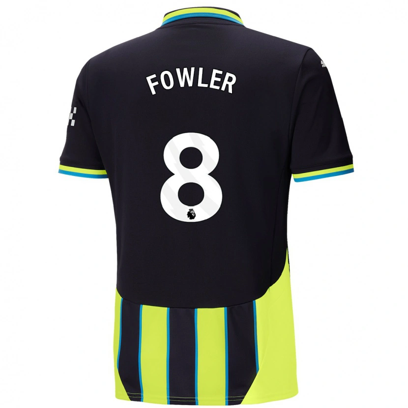 Danxen Mujer Camiseta Mary Fowler #8 Azul Amarillo 2ª Equipación 2024/25 La Camisa México