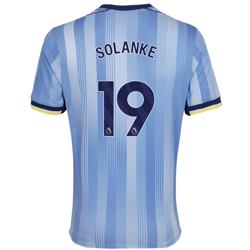 Danxen Mujer Camiseta Dominic Solanke #19 Azul Claro 2ª Equipación 2024/25 La Camisa México