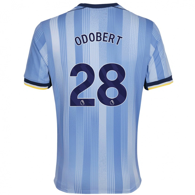 Danxen Mujer Camiseta Wilson Odobert #28 Azul Claro 2ª Equipación 2024/25 La Camisa México