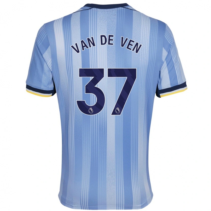 Danxen Mujer Camiseta Micky Van De Ven #37 Azul Claro 2ª Equipación 2024/25 La Camisa México