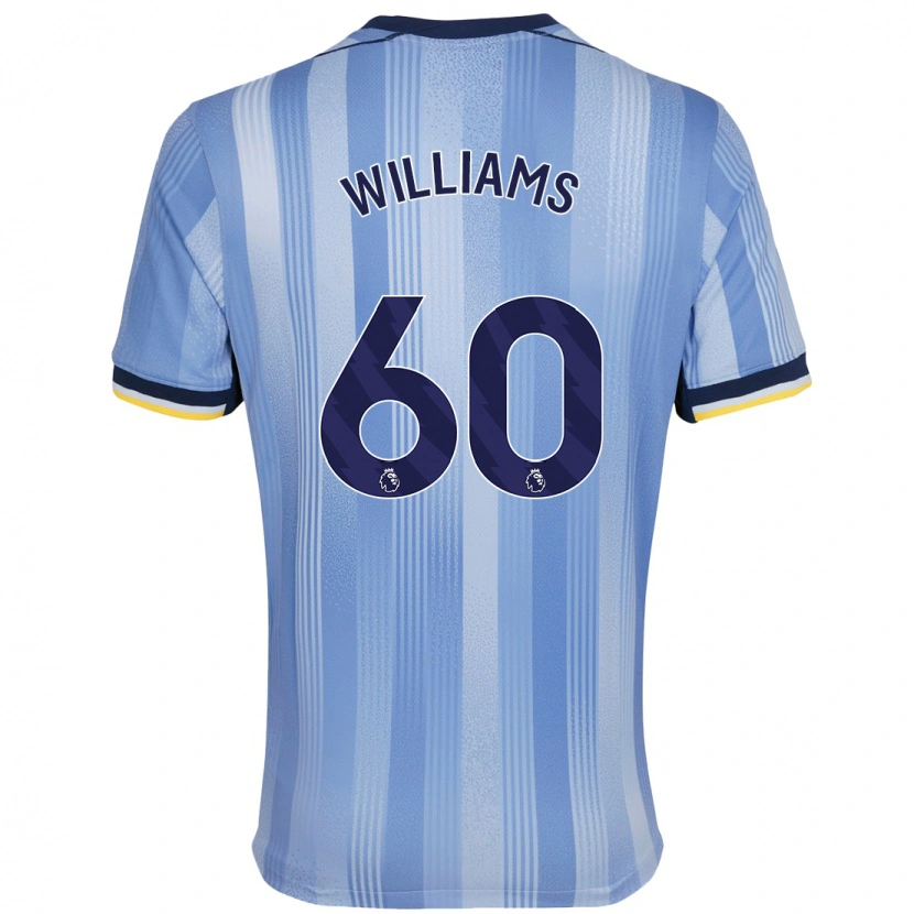 Danxen Mujer Camiseta Jaden Williams #60 Azul Claro 2ª Equipación 2024/25 La Camisa México