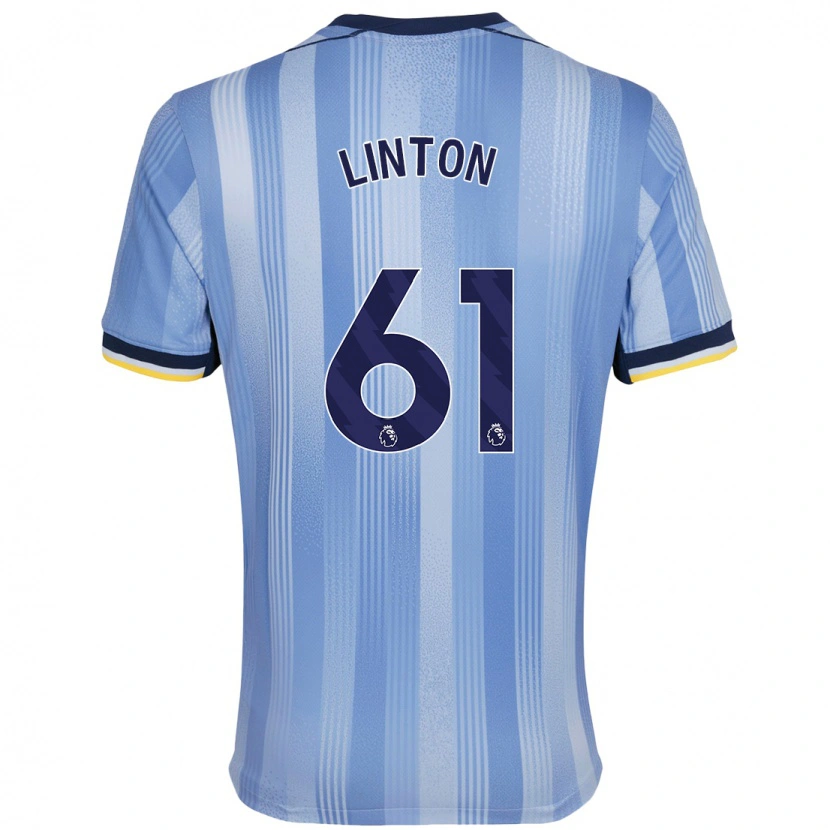 Danxen Mujer Camiseta Jahziah Linton #61 Azul Claro 2ª Equipación 2024/25 La Camisa México