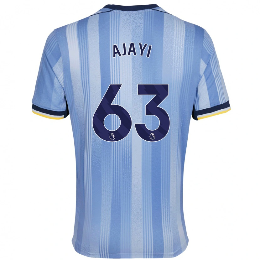 Danxen Mujer Camiseta Damola Ajayi #63 Azul Claro 2ª Equipación 2024/25 La Camisa México