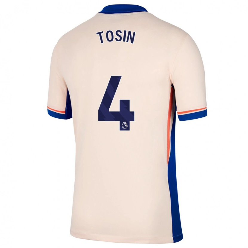Danxen Mujer Camiseta Tosin Adarabioyo #4 Beige Claro 2ª Equipación 2024/25 La Camisa México