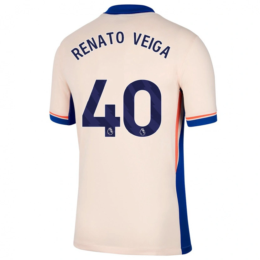 Danxen Mujer Camiseta Renato Veiga #40 Beige Claro 2ª Equipación 2024/25 La Camisa México