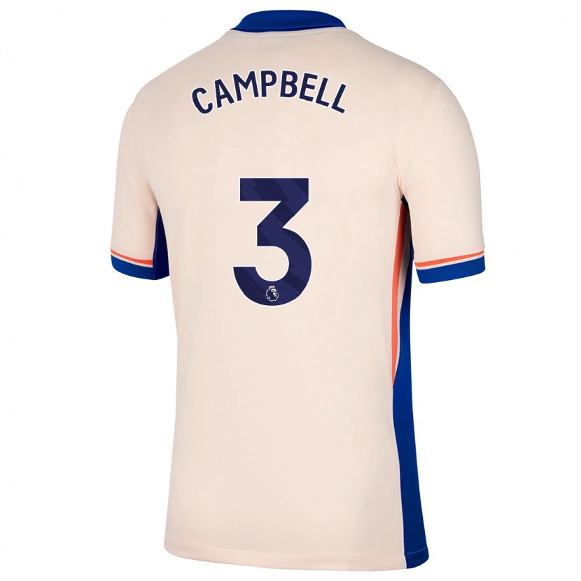 Danxen Mujer Camiseta Harrison Murray-Campbell #3 Beige Claro 2ª Equipación 2024/25 La Camisa México