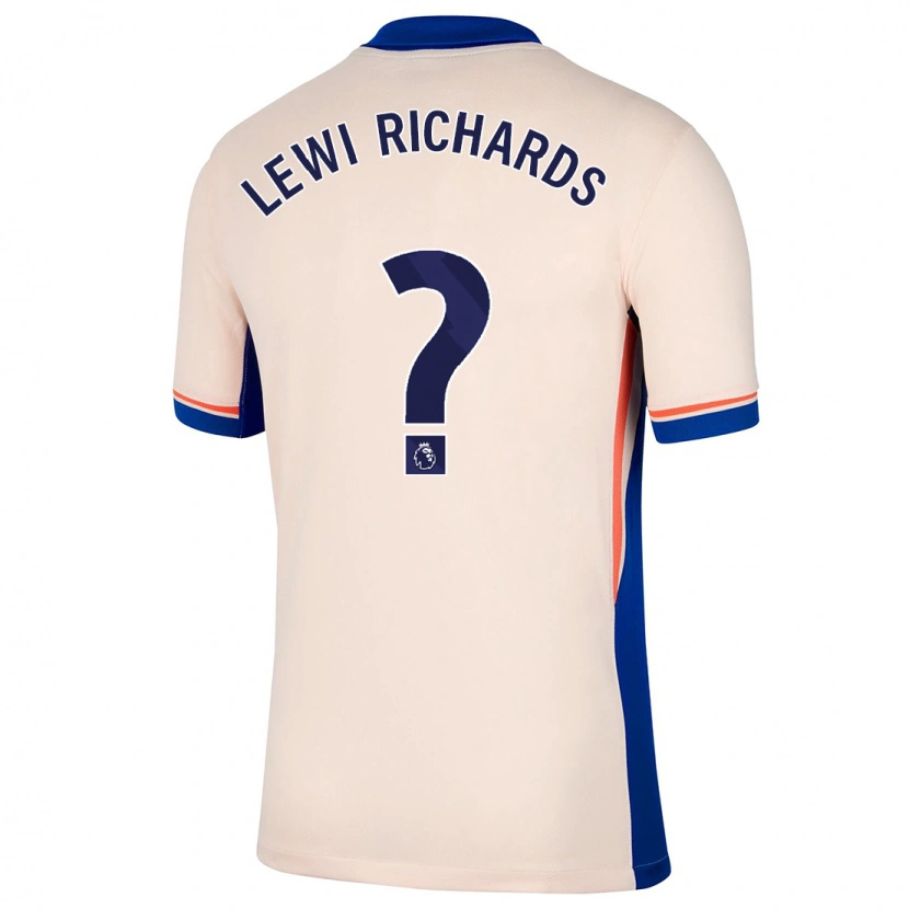 Danxen Mujer Camiseta Lewi Richards #0 Beige Claro 2ª Equipación 2024/25 La Camisa México
