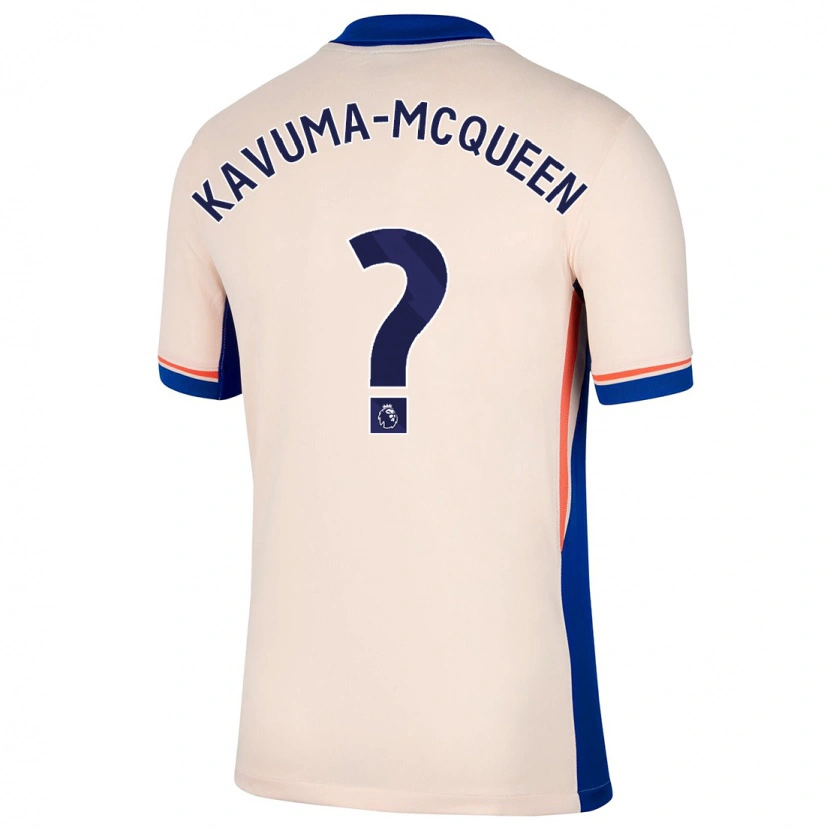 Danxen Mujer Camiseta Ryan Kavuma-Mcqueen #0 Beige Claro 2ª Equipación 2024/25 La Camisa México