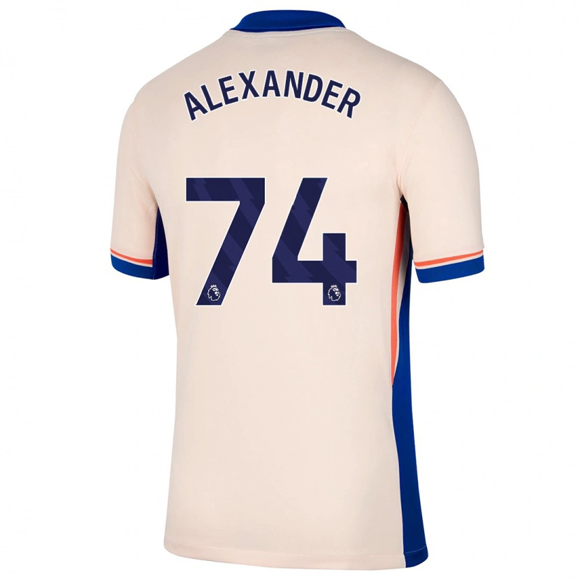 Danxen Mujer Camiseta Reiss-Alexander Russell-Denny #74 Beige Claro 2ª Equipación 2024/25 La Camisa México