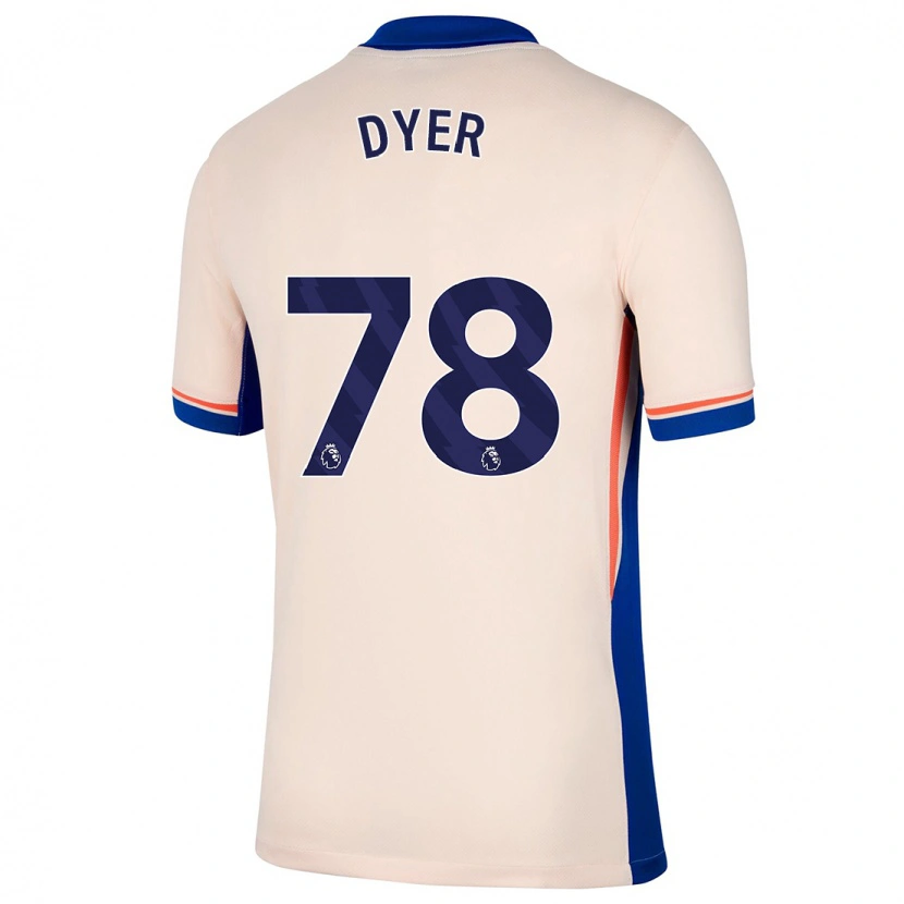 Danxen Mujer Camiseta Kiano Dyer #78 Beige Claro 2ª Equipación 2024/25 La Camisa México