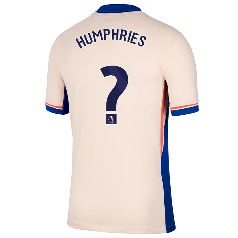 Danxen Mujer Camiseta Greta Humphries #0 Beige Claro 2ª Equipación 2024/25 La Camisa México