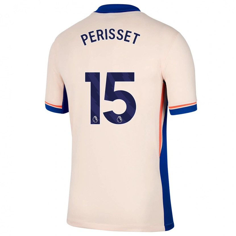 Danxen Mujer Camiseta Ève Périsset #15 Beige Claro 2ª Equipación 2024/25 La Camisa México