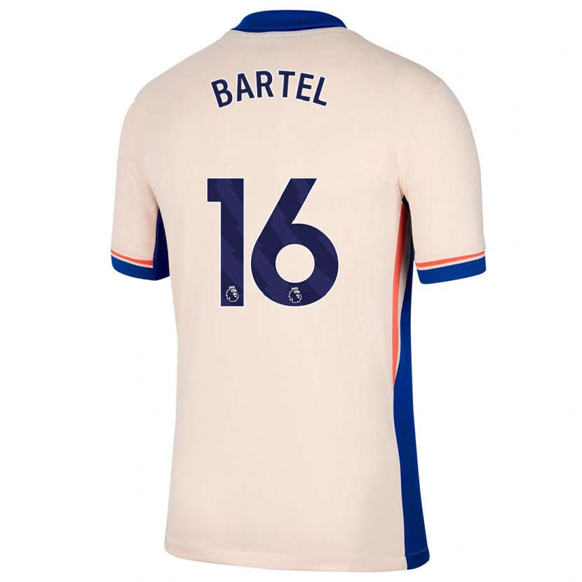 Danxen Mujer Camiseta Júlia Bartel #16 Beige Claro 2ª Equipación 2024/25 La Camisa México