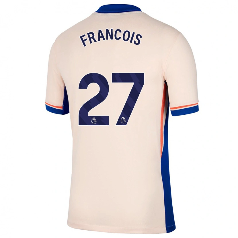 Danxen Mujer Camiseta Oriane Jean-François #27 Beige Claro 2ª Equipación 2024/25 La Camisa México