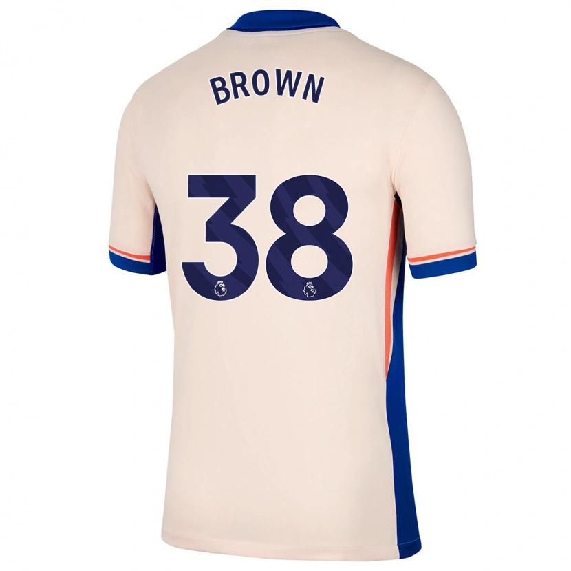 Danxen Mujer Camiseta Cerys Brown #38 Beige Claro 2ª Equipación 2024/25 La Camisa México