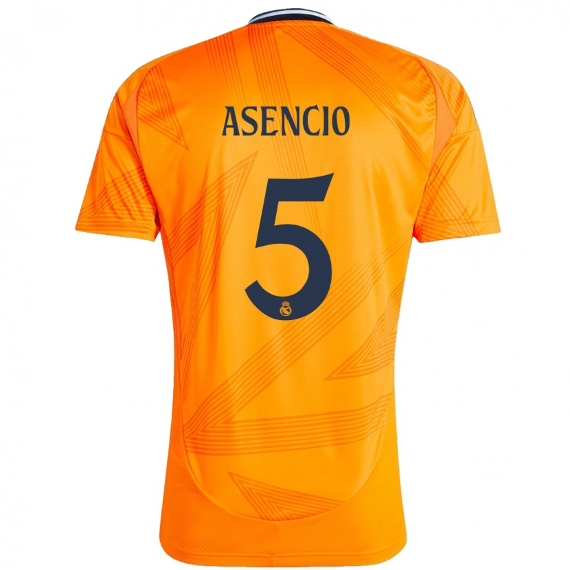 Danxen Mujer Camiseta Raúl Asencio #5 Naranja 2ª Equipación 2024/25 La Camisa México