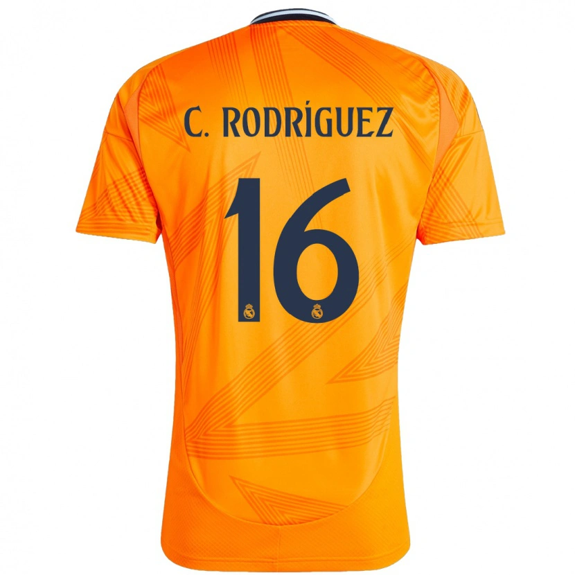 Danxen Mujer Camiseta Carlos Rodríguez #16 Naranja 2ª Equipación 2024/25 La Camisa México