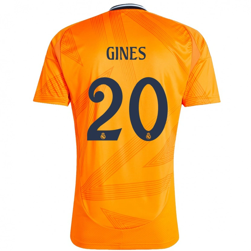 Danxen Mujer Camiseta Álvaro Ginés #20 Naranja 2ª Equipación 2024/25 La Camisa México