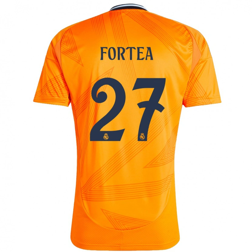 Danxen Mujer Camiseta Jesús Fortea #27 Naranja 2ª Equipación 2024/25 La Camisa México