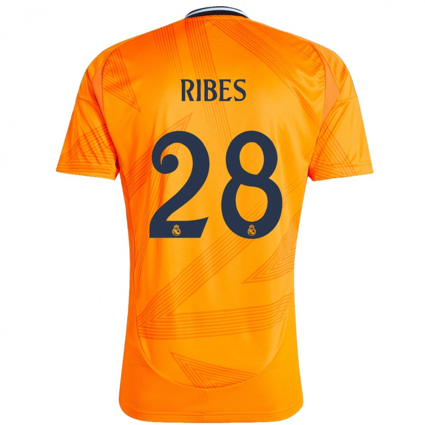 Danxen Mujer Camiseta Kike Ribes #28 Naranja 2ª Equipación 2024/25 La Camisa México