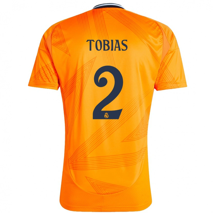 Danxen Mujer Camiseta Vinícius Tobias #2 Naranja 2ª Equipación 2024/25 La Camisa México