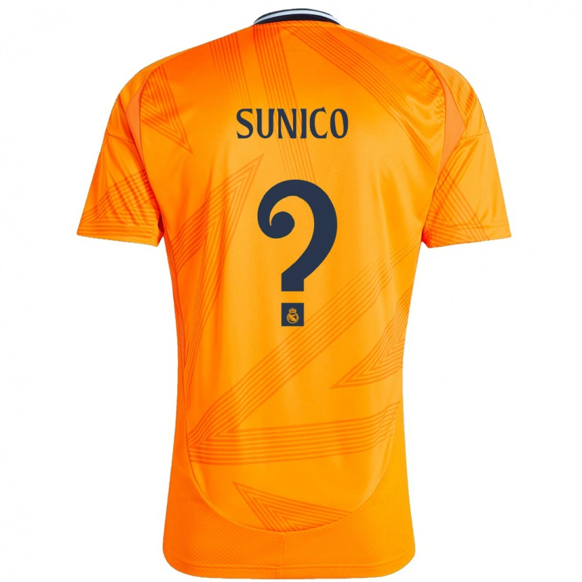 Danxen Mujer Camiseta Guillermo Sunico #0 Naranja 2ª Equipación 2024/25 La Camisa México