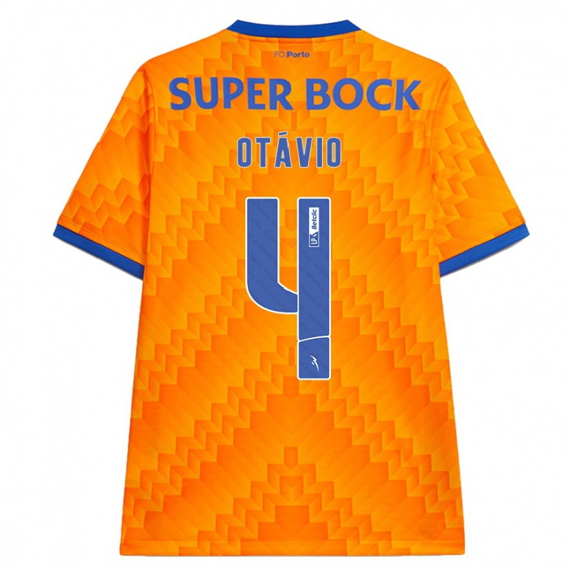 Danxen Mujer Camiseta Otávio #4 Naranja 2ª Equipación 2024/25 La Camisa México