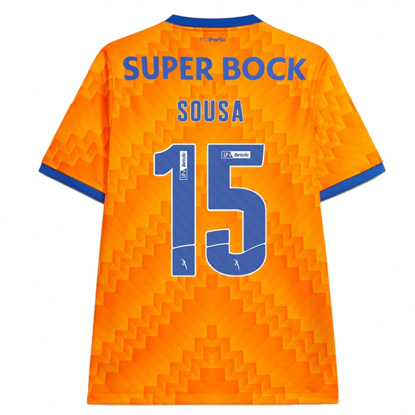 Danxen Mujer Camiseta Vasco Sousa #15 Naranja 2ª Equipación 2024/25 La Camisa México