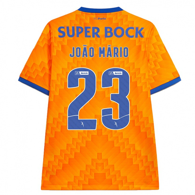 Danxen Mujer Camiseta João Mário #23 Naranja 2ª Equipación 2024/25 La Camisa México