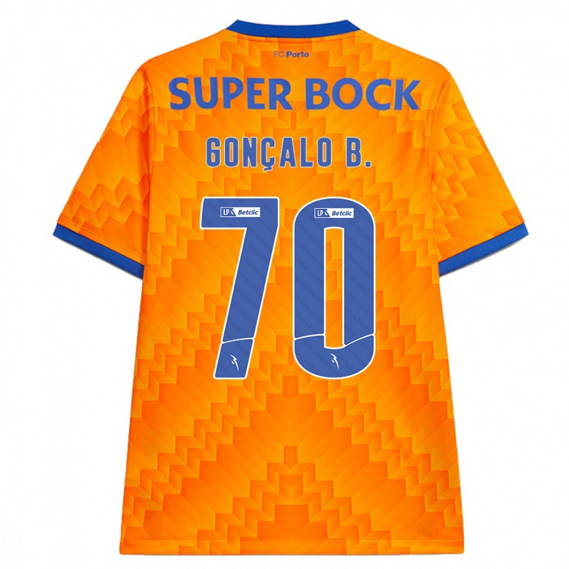 Danxen Mujer Camiseta Gonçalo Borges #70 Naranja 2ª Equipación 2024/25 La Camisa México