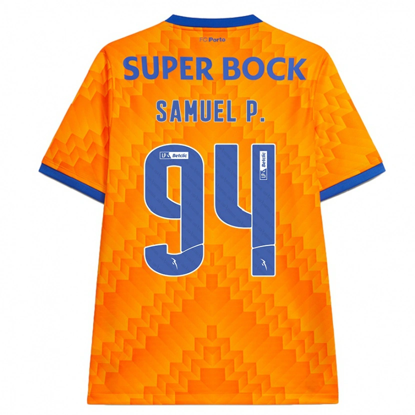 Danxen Mujer Camiseta Samuel Portugal #94 Naranja 2ª Equipación 2024/25 La Camisa México