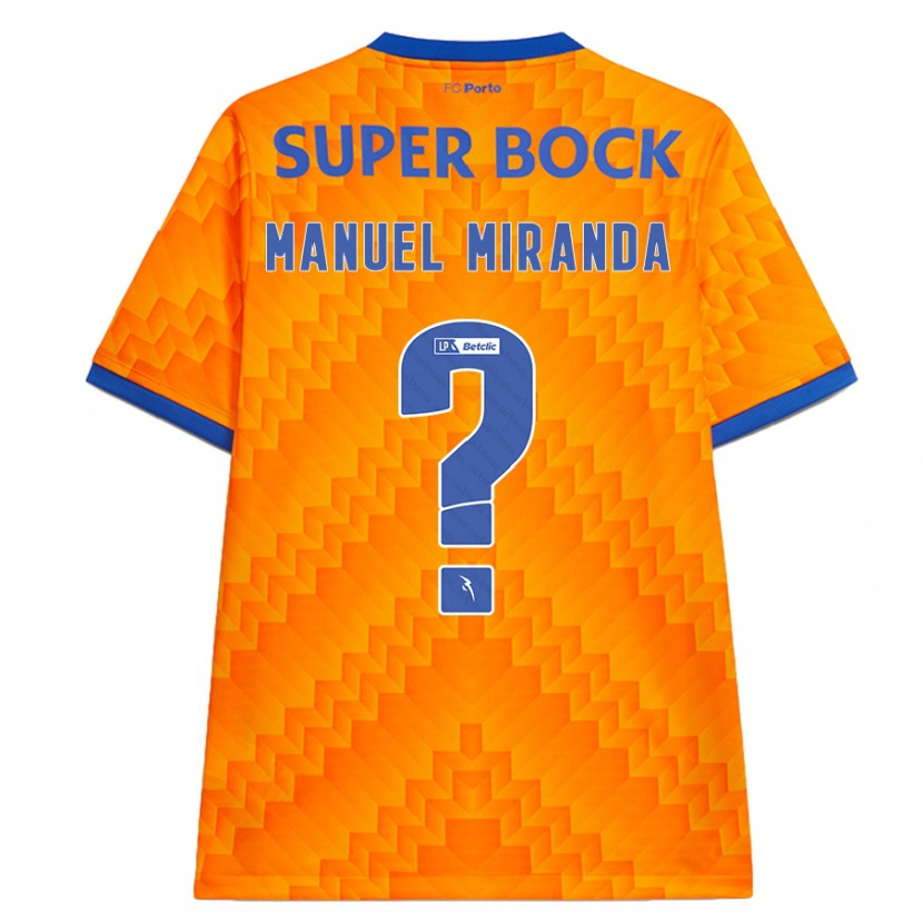 Danxen Mujer Camiseta Manuel Miranda #0 Naranja 2ª Equipación 2024/25 La Camisa México