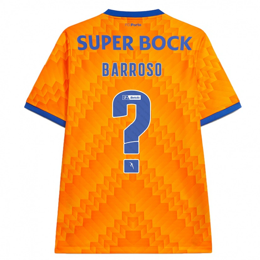 Danxen Mujer Camiseta Francisco Barroso #0 Naranja 2ª Equipación 2024/25 La Camisa México