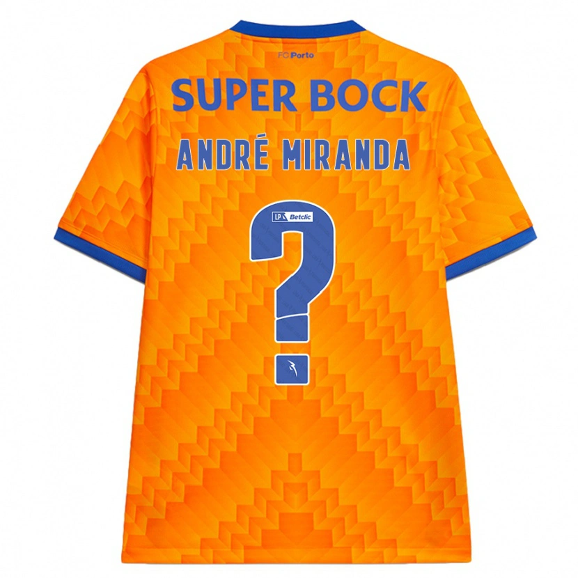 Danxen Mujer Camiseta André Miranda #0 Naranja 2ª Equipación 2024/25 La Camisa México
