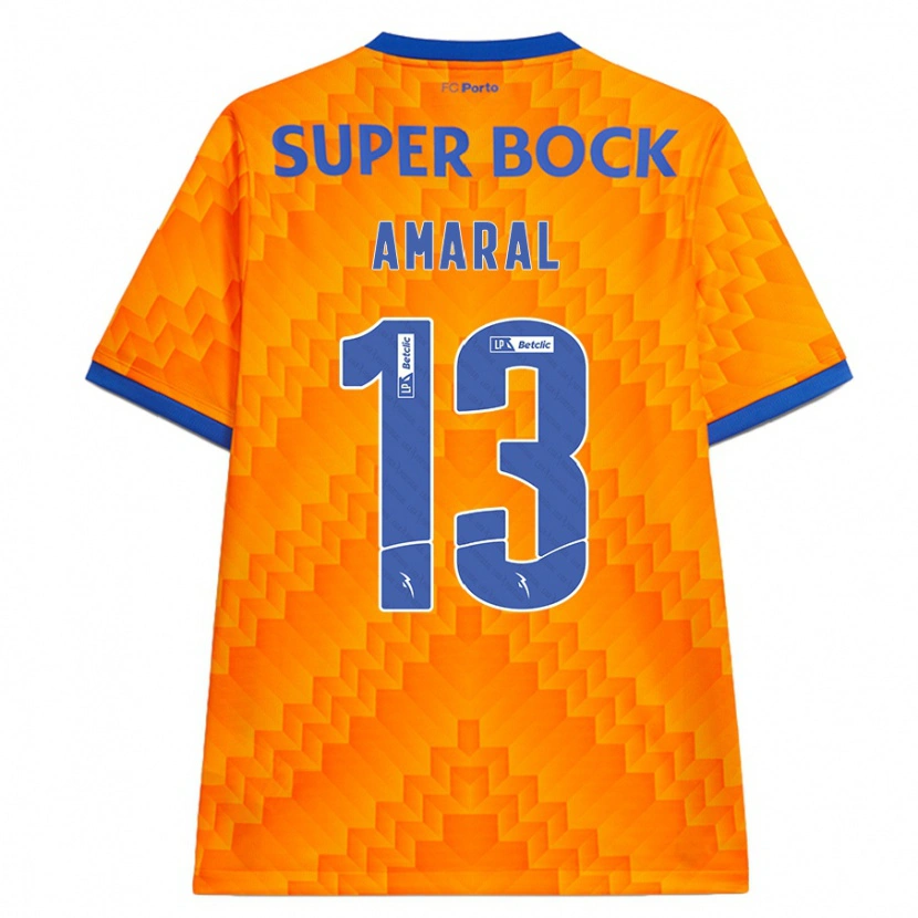 Danxen Mujer Camiseta Fábio Amaral #13 Naranja 2ª Equipación 2024/25 La Camisa México