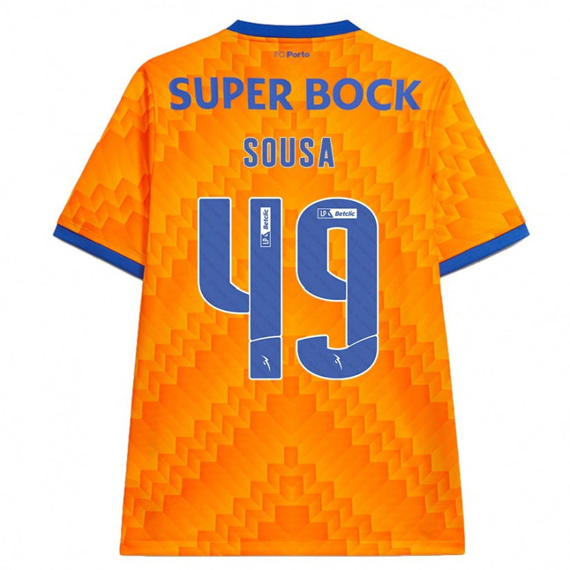 Danxen Mujer Camiseta Gonçalo Sousa #49 Naranja 2ª Equipación 2024/25 La Camisa México