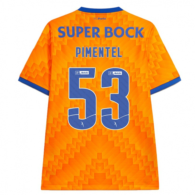 Danxen Mujer Camiseta Eric Pimentel #53 Naranja 2ª Equipación 2024/25 La Camisa México