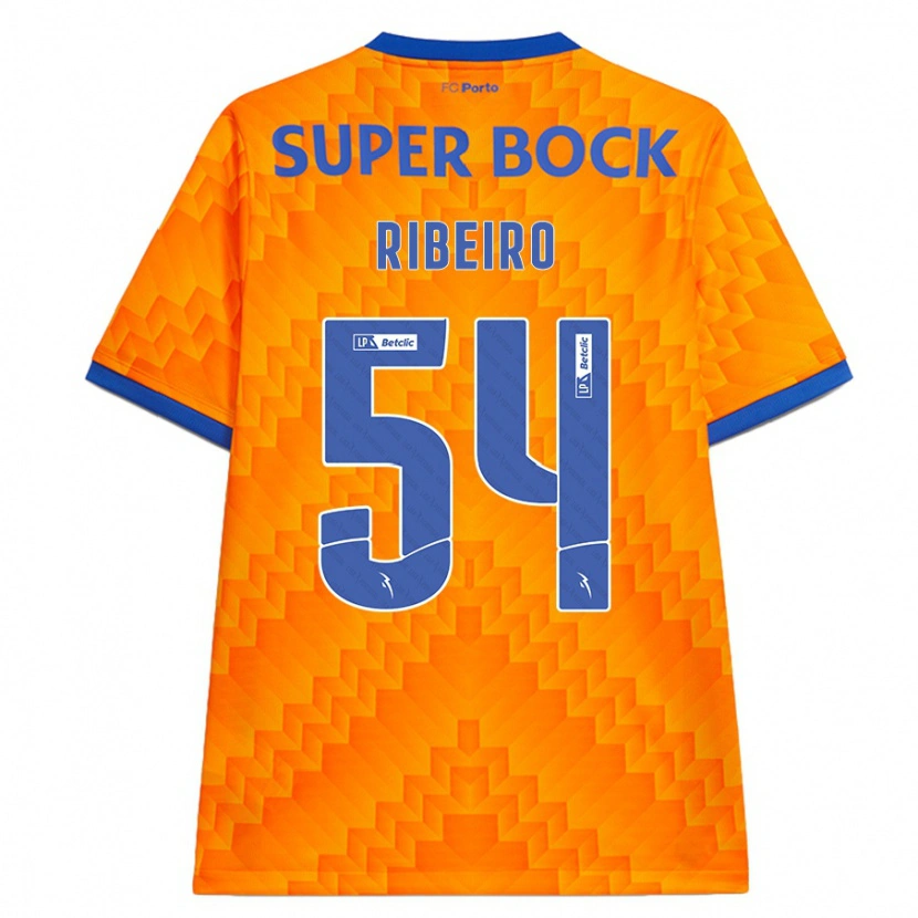 Danxen Mujer Camiseta António Ribeiro #54 Naranja 2ª Equipación 2024/25 La Camisa México