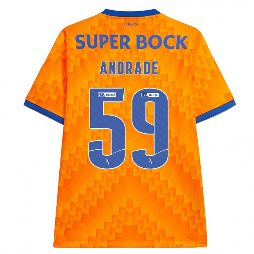 Danxen Mujer Camiseta Tiago Andrade #59 Naranja 2ª Equipación 2024/25 La Camisa México