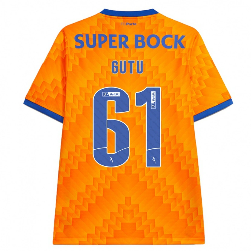 Danxen Mujer Camiseta Denis Gutu #61 Naranja 2ª Equipación 2024/25 La Camisa México
