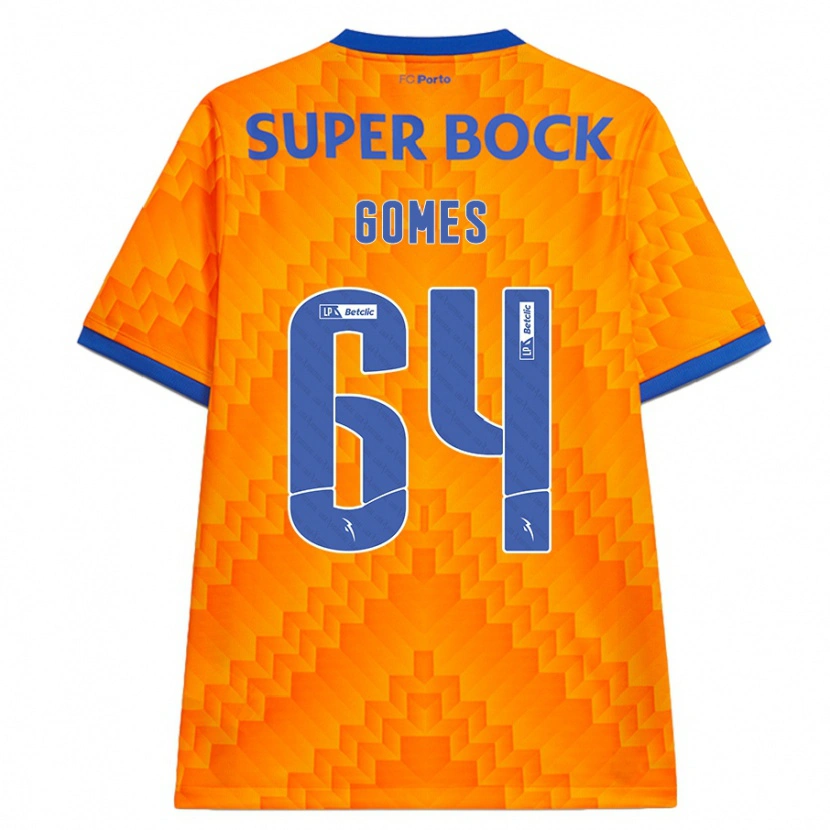 Danxen Mujer Camiseta Luís Gomes #64 Naranja 2ª Equipación 2024/25 La Camisa México