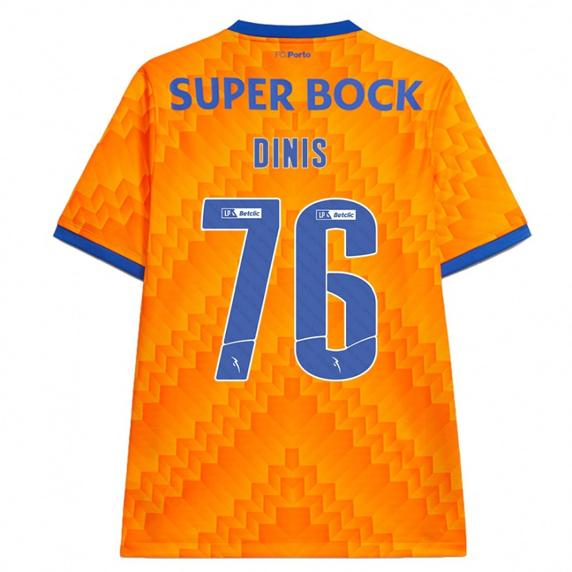 Danxen Mujer Camiseta Dinis #76 Naranja 2ª Equipación 2024/25 La Camisa México