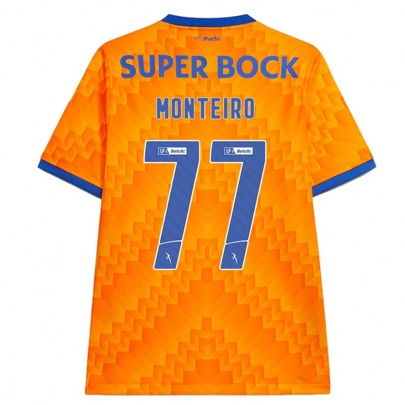 Danxen Mujer Camiseta Rui Monteiro #77 Naranja 2ª Equipación 2024/25 La Camisa México