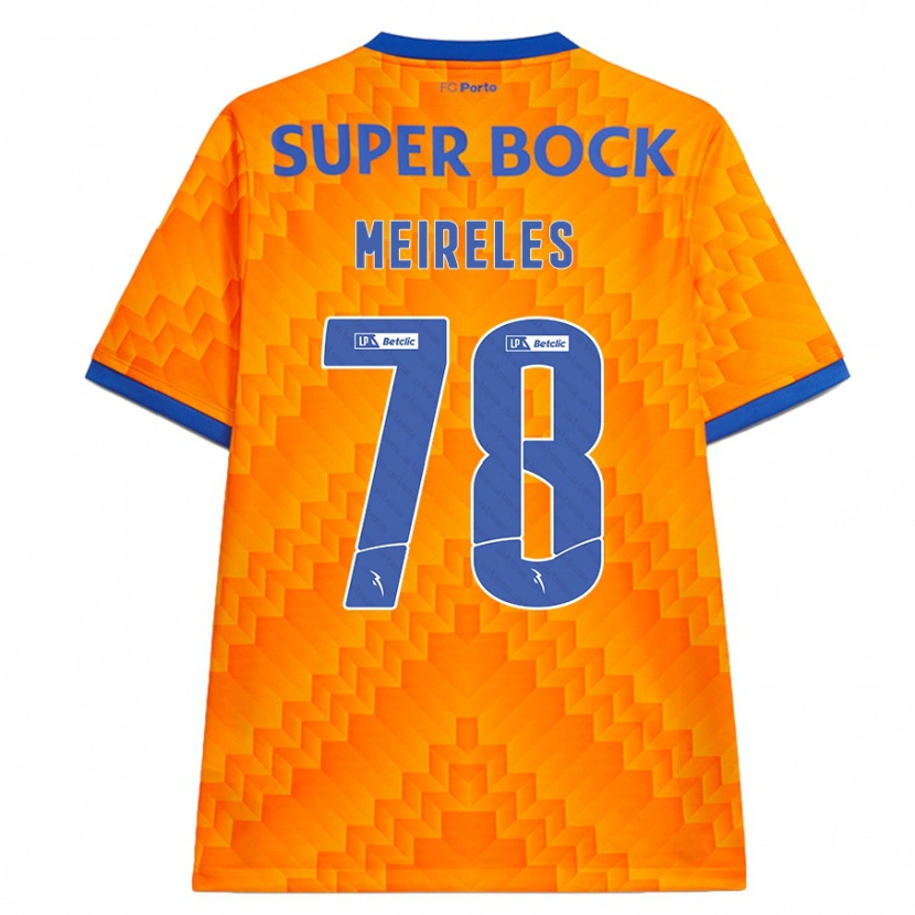 Danxen Mujer Camiseta Jorge Meireles #78 Naranja 2ª Equipación 2024/25 La Camisa México