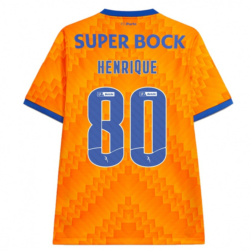 Danxen Mujer Camiseta Kaio Henrique #80 Naranja 2ª Equipación 2024/25 La Camisa México